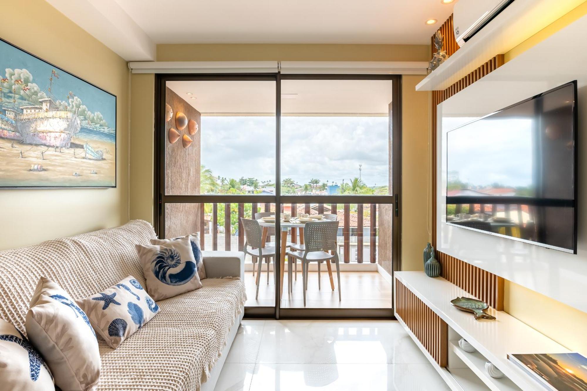 Cupe Beach Living Resort Beira Mar Porto De Galinhas Flat Luxo Sofisticado 3Qts Luaran gambar